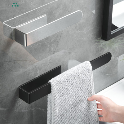 Giá treo khăn nhà tắm dán tường không cần khoan đục chất liệu thép không gỉ phủ sơn thương hiệu IGA - GM199