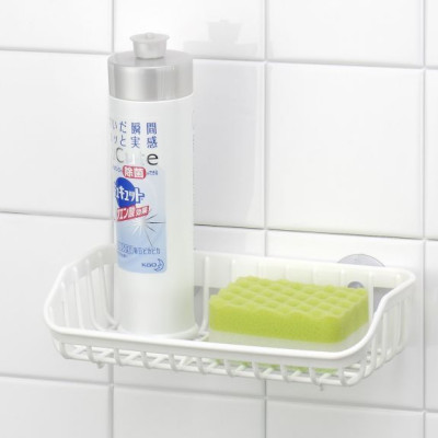 Combo 02 Giá đựng giẻ rửa bát dạng lưới màu trắng nội địa Nhật Bản #4301W