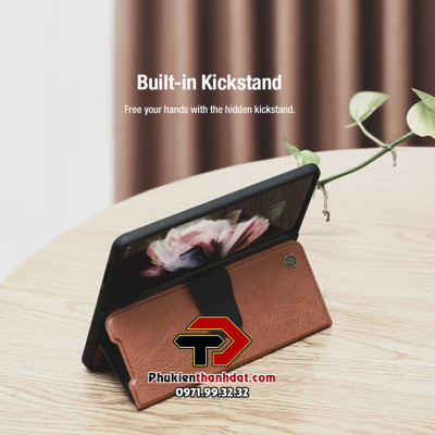 Bao da cho Samsung Galaxy Z Fold4 chính hãng Nillkin Aoge Leather Cover - Hàng chính hãng