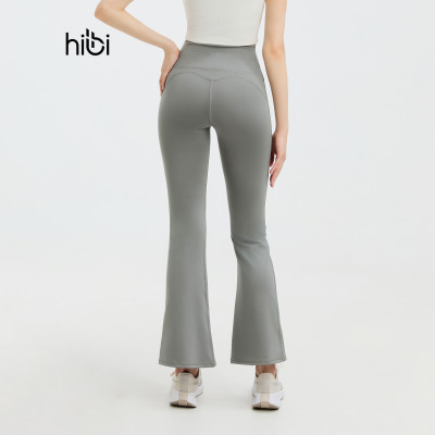  Quần ống loe tập Yoga Gym Hibi Sports QD324 kiểu trơn phối đường nâng mông, chất vải cao cấp 