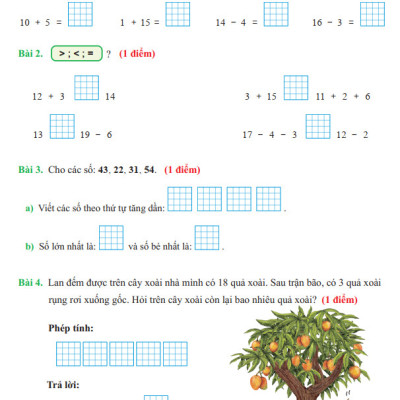 Sách - Đề Kiểm Tra Toán Lớp 1 - Cánh Diều - Học Kì 2
