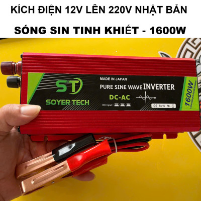 Kích Điện Nhật Bản 1600W Sóng Sin Chuẩn – Dùng Cho Gia Đình, Cực Ổn Định