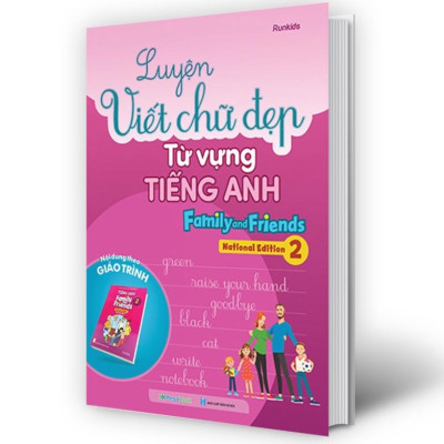 Sách - Combo Luyện viết chữ đẹp từ vựng Tiếng Anh Family and Friends - National Edition 1,2,3 (3 Cuốn) (MG)