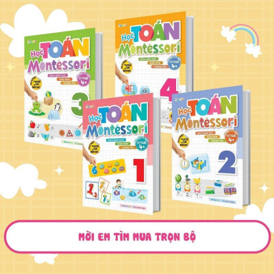 Sách - Học Toán Montessori 4 - Phát Triển Trí Tuệ 4+ - Megabook