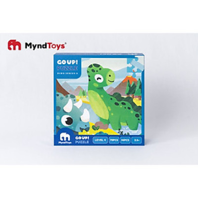 Đồ Chơi Xếp Hình MyndToys Go Up! Puzzle Level 4 - Dino Series S Dành Cho Bé Trên 4 Tuổi