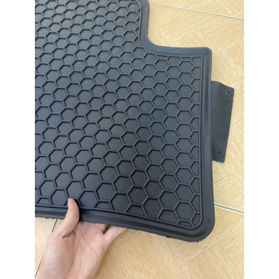 Thảm lót sàn cao su Honda City 2015- 2021- 2022 cao cấp loại đúc dày theo xe mẫu tổ ong chữ đỏ