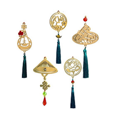 Combo 5 dây treo trang trí Tết cây mai, cây đào Tết Việt - Handmade thiết kế độc quyền