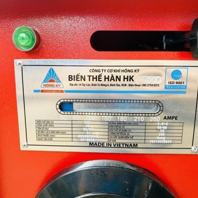 MÁY BIẾN THẾ HÀN 250A (ĐỒNG) HỒNG KÝ HK-H250D - HÀNG CHÍNH HÃNG