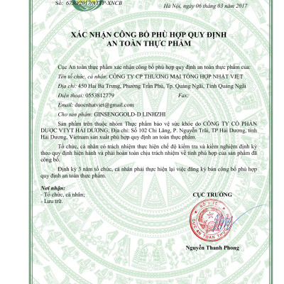 Thực phẩm chức năng - Ginseng Gold-D Linhzhi