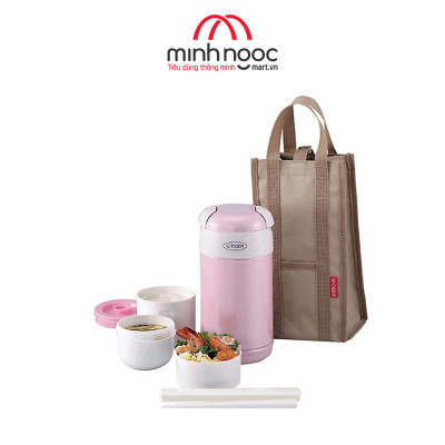 HÀNG CHÍNH HÃNG: Hộp đựng cơm ủ chân không Tiger LWR - A 092 (3 ngăn) MADE IN JAPAN