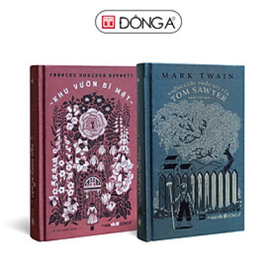 Combo 2 cuốn bìa vải (Khu vườn bí mật, Những cuộc phiêu lưu của Tom Sawyer)