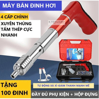 Máy Bắn Đinh Bê Tông Sắt Thép Hạt Nổ – Công Suất Lớn, Siêu Bền, Tặng Đinh & Hộp Dụng Cụ Sẵn Sàng Sử Dụng