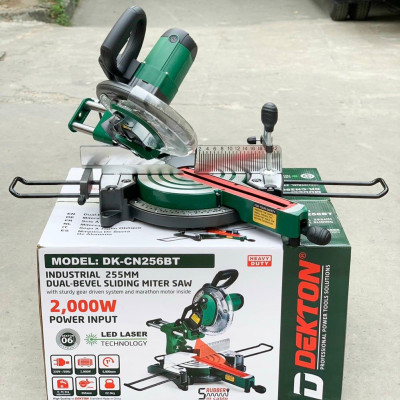 MÁY CẮT NHÔM TRƯỢT 2000W DEKTON DK-CN256BT - HÀNG CHÍNH HÃNG