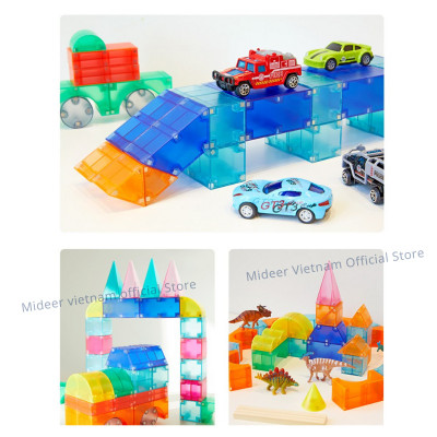 Đồ chơi xếp hình nam châm ánh sáng hình khối - Mideer Creative Magnetic Building Blocks - Dành cho bé từ 3 tuổi