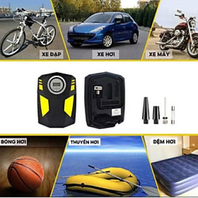 MÁY BƠM LỐP BƠM HƠI ĐIỆN TỬ SIÊU KHỎE CHO XE MÁY ÔTÔ BƠM GIA ĐÌNH BẠN THUẬN TIỆN