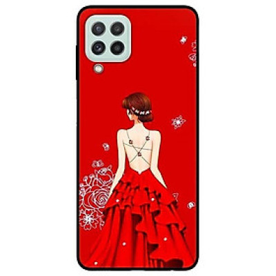 Ốp lưng dành cho Samsung A22 - Samsung S21 FE mẫu Cô Gái Hai Dây Đầm Đỏ