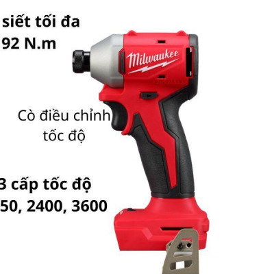 MÁY BẮN VÍT 18V MILWAUKEE M18 BLIDR (SET 1 PIN 2AH + SẠC) - HÀNG CHÍNH HÃNG