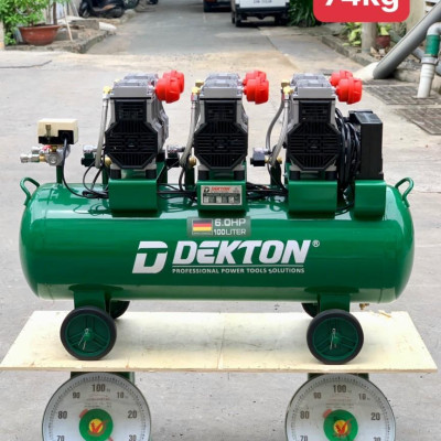 MÁY NÉN KHÍ KHÔNG DẦU 4500W 100L DEKTON DK59-100 - HÀNG CHÍNH HÃNG