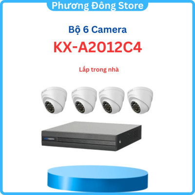 Trọn bộ 6 camera KBVISION Full HD 1080p kèm HDD 1TB - Đầy đủ phụ kiện, tùy chọn camera Dom hoặc Thân