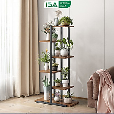 Kệ để chậu hoa chậu cây đa tầng thương hiệu IGA - GM159