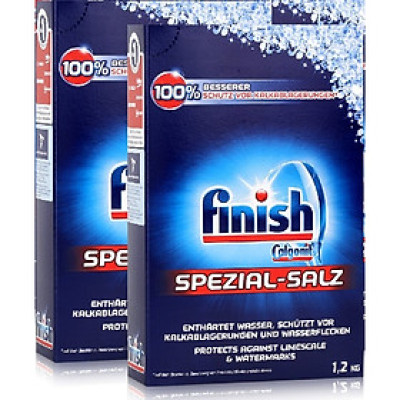 Combo 2 hộp muối rửa bát 1.2kg dùng cho máy rửa bát