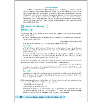 Sách - Hướng Dẫn Học Và Làm Bài Tập Ngữ Văn 8 - Biên soạn theo CT GDPT mới - Kết Nối - ndbooks