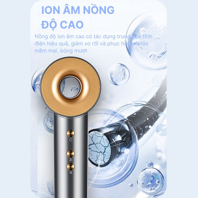 Máy sấy tóc 2 chiều nóng lạnh SOKANY SK-14020 công suất lớn 2400W, cung cấp ion âm chăm sóc tóc chuyên nghiệp - HÀNG CHÍNH HÃNG