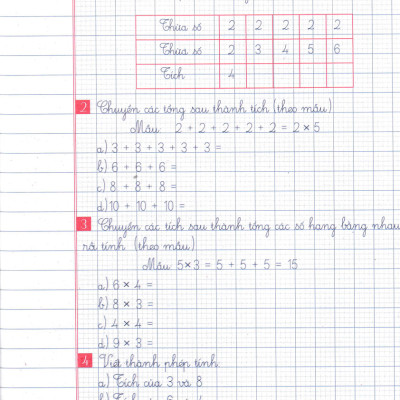 Vở Ô Li Bài Tập Toán Lớp 2 - Quyển 2 (Biên Soạn Theo Chương Trình Mới)