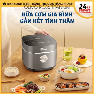 Nồi Cơm Điện OLIVO RC86 - Lòng Nồi INOX 304 Chống Dính Tự Nhiên- Hàng Chính Hãng