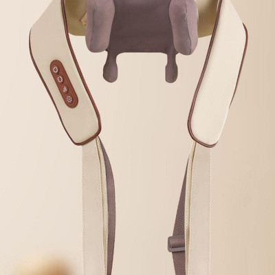 Máy massage cổ vai gáy, massage cổ vai gáy con lăn hồng ngoại 6D mô phỏng tay người xoa bóp giúp giảm đau vai gáy - Hàng Chính Hãng