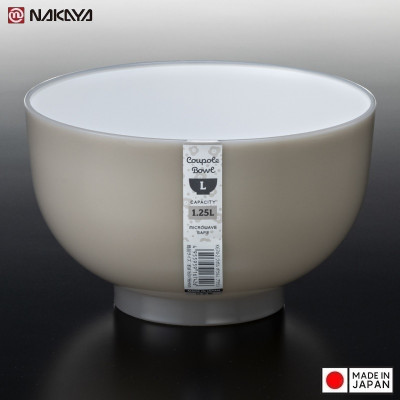 Bát nhựa tròn Nakaya Coupole Bowl L 1250ml - Made in Japan