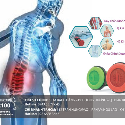 Con lăn cột sống Doctor100 Năng lượng - Doctor100 Nhiệt lõi đá thạch anh