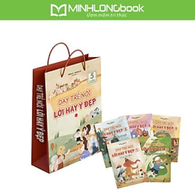 Sách: Combo Dạy Trẻ Nói Lời Hay Ý Đẹp - Túi 1 (Từ Quyển 1 Đến 5)