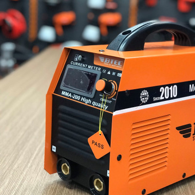 MÁY HÀN QUE ĐIỆN TỬ BTEC MMA-200 (1.6-4 LÝ)- HÀNG CHÍNH HÃNG ( CÔNG TRÌNH, DÂN CHUYÊN)