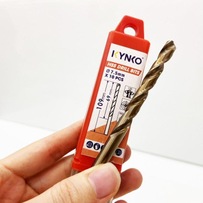 MŨI KHOAN INOX KYNKO HSS-M2-075 đường kính phi 7.5mm