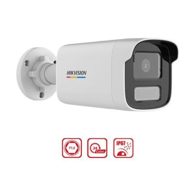 Camera IP HIKVISION  4MP Thân trụ DS-2CD1T47G2-LUF hình ảnh màu sắc 24/7, micro thu âm, trợ sáng ban đêm lên đến 50m ,.-Hàng chính hãng