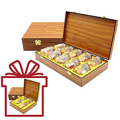 Yến Sào Song Việt – Combo hộp gỗ 4 phần yến và hộp gỗ 10 phần yến khô