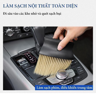 Chổi Lông Mịn Vệ Sinh Nội Thất, Vệ Sinh Ô Tô Đa Năng Tiện Dụng