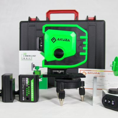 Máy cân bằng laser AKUZA AK-3Ds - Máy bắn cốt, cân mực, đánh thăng bằng 12 tia xanh thế hệ mới 2020 - Hàng nhập khẩu