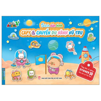 Sách - Sách Dán Hình - Capy Và Chuyến Du Hành Vũ Trụ