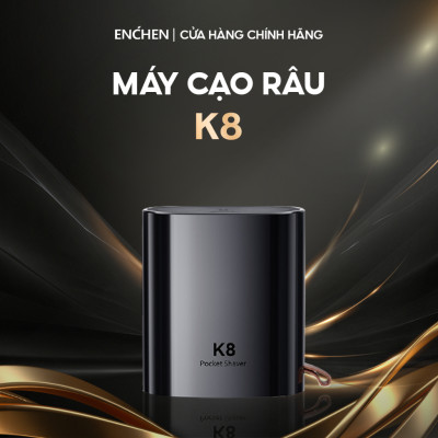 Máy cạo râu mini Enchen K8, chống nước, thiết kế đẹp, sang trọng và nhỏ gọn - Hàng chính hãng