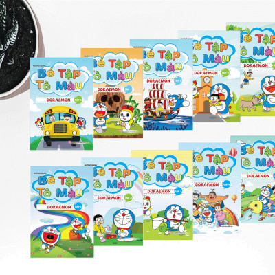 Combo Bé Tập Tô Màu Doraemon ( 10 quyển ) (BÌA NGẪU NHIÊN ) - KV