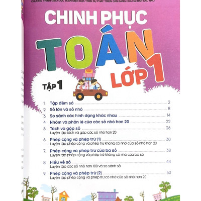 Tủ Sách Tư Duy Toán Học Hàn Quốc - Chinh Phục Toán Lớp 1 Tập 1 - Vanlangbooks