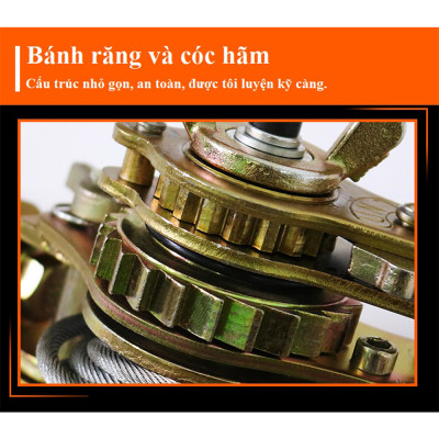 Pa Lăng Lắc Cáp (Loại 3 Tấn), Ba Lăng Loại Dùng Cáp 7mm Để Kéo Căng Dây Cáp Tăng Cáp Điện, Cáp Quang Và Viễn Thông  - Hàng Chính Hãng