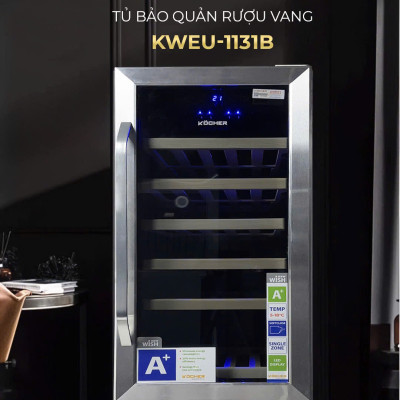 TỦ BẢO QUẢN RƯỢU VANG KWEU-1131B. Hàng chính hãng