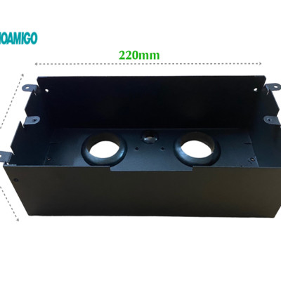 Hộp điện âm bàn Sinoamigo STS-212GST-2 gồm 2 ổ điện, 2 ổ cắm HDMI, 1 ổ USb 5V-21.A. Chất liệu hợp kim nhôm màu bạc sang trọng - Hàng chính hãng