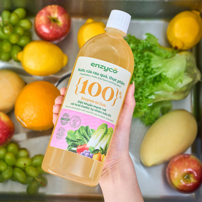 Combo Nước Ngâm Rau 1L Và Nước Rửa Bát Sinh Học 850ml