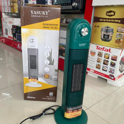 Máy Sưởi Gốm Ceramic Inverter YASUKY YK-380 - Màu Ngẫu Nhiên - Hàng Chính Hãng