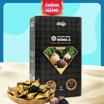 Tỏi đen cô đơn bóc vỏ hộp 450g - Tỏi Kim Cương Đông Á - hỗ trợ tăng cường đề kháng, ổn định huyết áp, bảo vệ tim mạch