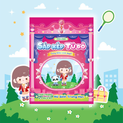 Sách - Trò Chơi Sắp Xếp Tủ Đồ Cùng Mika Xinh Đẹp - Thời Trang Và Phụ Kiện Nữ Sinh Trung Học- Bóc Dán 80+ Sticker Cho Bé Gái - Megabook